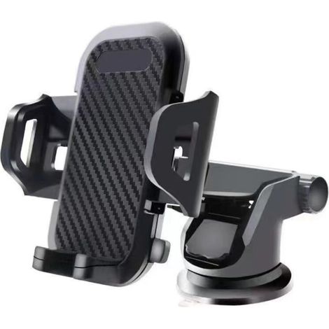 Support Telephone Voiture, Attache Telephone Ventouse,Porte Téléphone Rotatif Rotation 360°& Un Bouton Libération, Ventouse Ultra Puissante pour Tableau Bord/Pare-Brise (1/3)