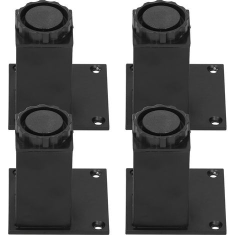 Quadratische Stütze aus Aluminiumlegierung, höhenverstellbares Möbelbein, 4 Stück/Set für Sofa/Schrank, 80 mm (1/5)
