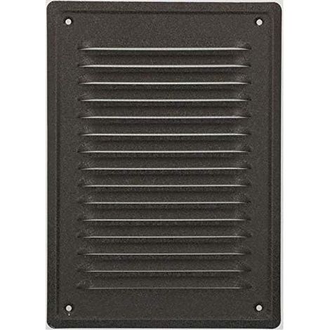 KOTARBAU Grille de Ventilation 230 x 165 mm Anthracite En Acier Galvanisé Grille D'aération avec Moustiquaire Résistante à la Corrosion