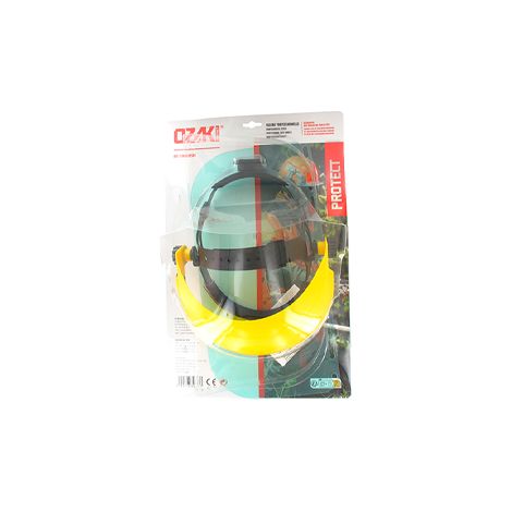 Visor de pantalla de plástico levantable Ozaki Premium En1731. Altura de la visera: 190 mm.