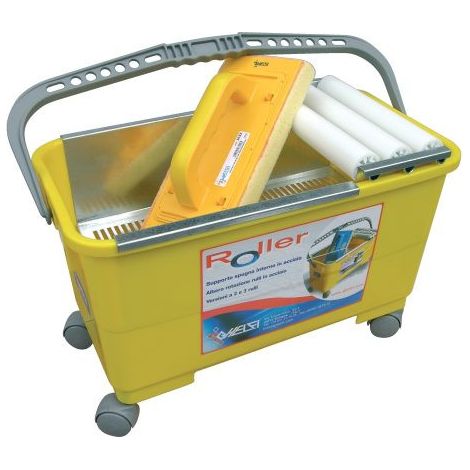 GHELFI 3103 MINIVASCHETTA ROLLER-WASH 3 RULLI CON SPUGNA SWEEPEX (1/3)