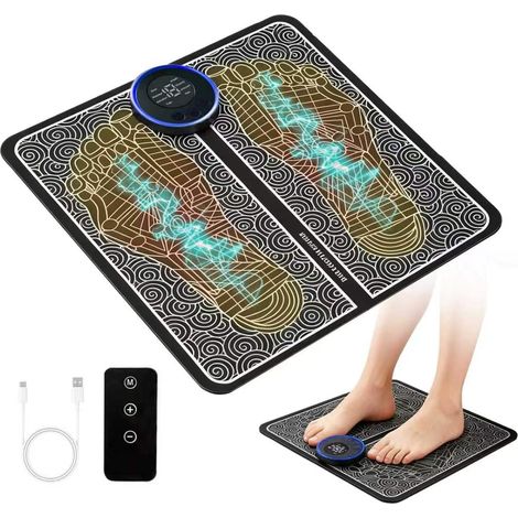 Appareil de massage des pieds EMS - Appareil de massage électrique des pieds pour la circulation sanguine Avec 8 modes et 19 fréquences réglables (1/5)