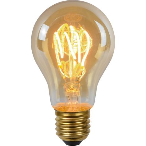 A60 - Ampoule filament - Ø 6 cm - LED Dim. - E27-1x4,9W 2200K - Ambre (1/5)