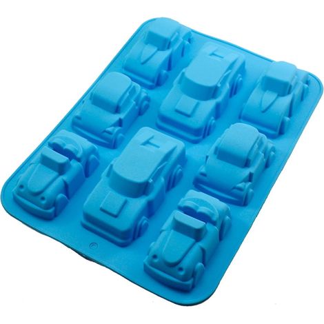 Moule À Bonbons En Silicone - Forme De Voiture - Pour Pâtisserie Maison Et Professionnelle - 32,5 X 25 X 4,2 Cm - 1 Pièce (1/4)