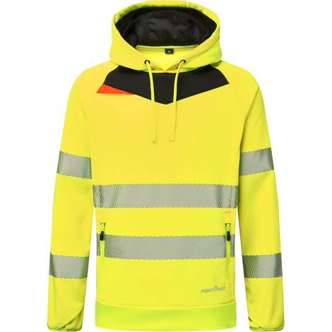 Sudadera con capucha DX4 Hi-Vis Amarillo/Negro 4XL (1/2)