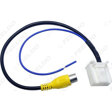Compatible avec le câble de conversion DVD pour caméra de recul de la Toyota Camry de 7e génération, l'adaptateur de câble de modification audio et caméra de recul.