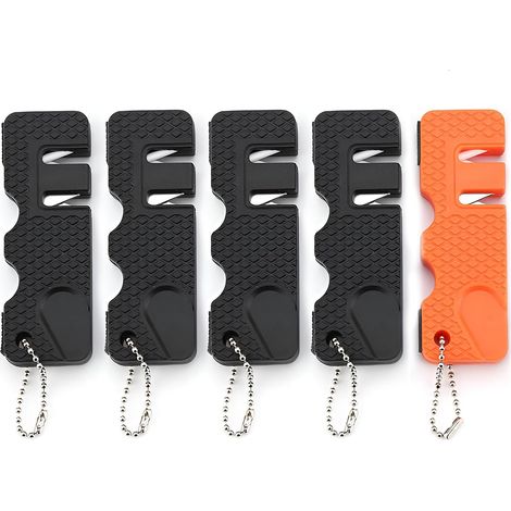 Taschenmesserschärfer-Set, 5-teilig – Messerschärfwerkzeug, Wetzstein, Schleifstein zum Kochen, Campen, Jagen und Wandern (1/5)