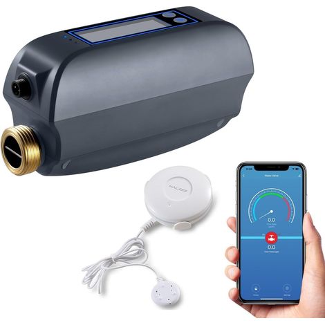 Valve d'eau Intelligente WiFi et arrêt Automatique, débit d'eau, Batterie Rechargeable intégrée, pour tuyaux DN20 de diamètre 3/4" (1/5)