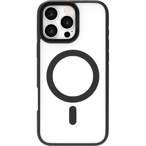 Custodia con supporto magnetico eSTUFF Infinite Helsinki per iPhone 16 Pro Max, nera. Materiale: 65% PC riciclato, 21% TPU riciclato, ES67141103