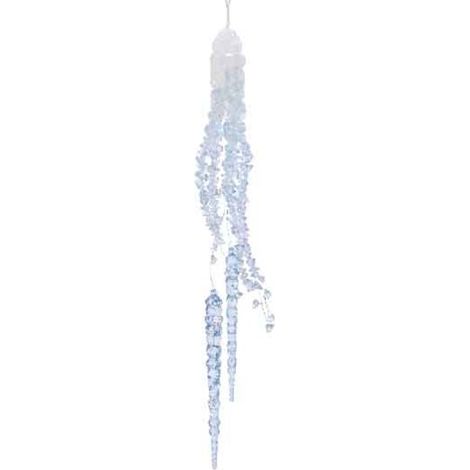 Ghiacciolo acrilico con glitter blu 4