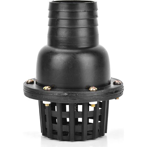 Fußventil für Wasserpumpen, schwarzes PVC-Flachrückschlagventil für Niederdruckmaschinen (2 Zoll) (1/5)