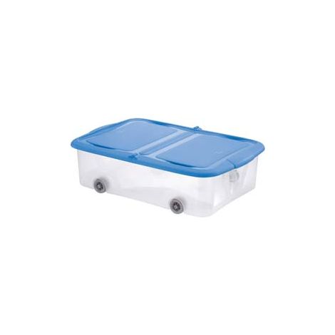 CONTENITORE STOCK-BOX MERAVIGLIOSO CON RUOTE- - cm.60x40x17h. lt.25 - 4 pezzi TONTARELLI