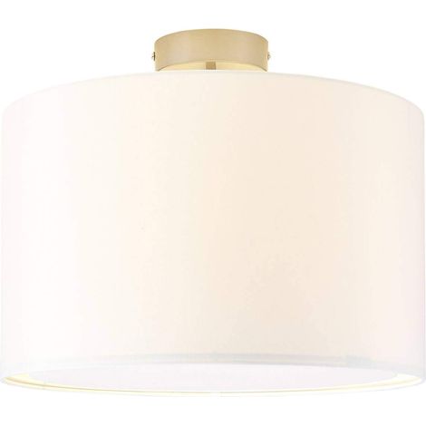 lampe plafonnier 40cm blanc 1x A60, E27, 60W, adapté aux lampes standard (non incluses) Échelle A ++ à E Convient aux lampes LED (1/5)