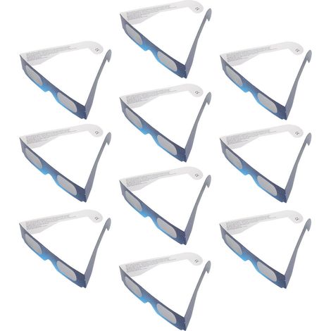 10 lunettes d'observation éclipse solaire protection oculaire anti-UV pour enfants et adultes A (1/5)
