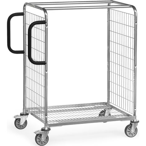 fetra Kommissionierwagen, Ladefläche 850 x 610 mm, Baukastensystem, Gesamthöhe 1225 mm (1/2)