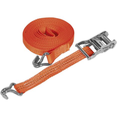 Sealey Ratchet Strap Polyester Webbing 35mm x 8m 2000kg Breaking Strength TD2008J