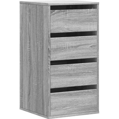 Maison Exclusive - Cassettiera Angolare Grigio Sonoma 40x41x76cm Legno Multistrato