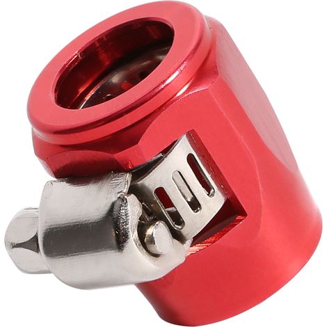 Raccord AN6 pour durite d'essence/d'eau, collier de serrage adapté aux voitures rouges (1/5)