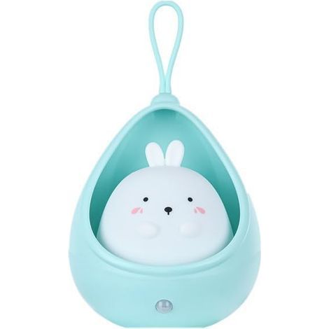 Veilleuse mignonne pour enfants, lampe de chevet LED avec détecteur de mouvement, crochet portable, lampe animal rechargeable par USB pour chambre de bébé, cadeau d'anniversaire (1/3)