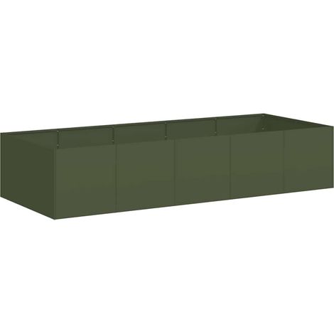 Maison Exclusive - Fioriera Verde Oliva 200x80x40 cm in Acciaio