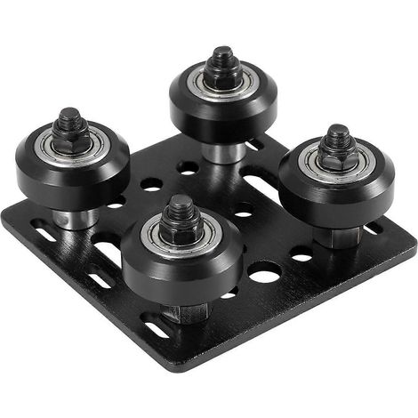 Accessoires d'imprimante 3D Norme européenne 2020 Profilé en aluminium Poulie Plaque de portique de construction à rainure en V (1/5)