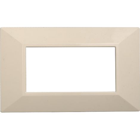 ETTROIT AN90409 4P Pyramidenplatte Moon Series Sandfarbe, kompatibel mit Bticino Axolute
