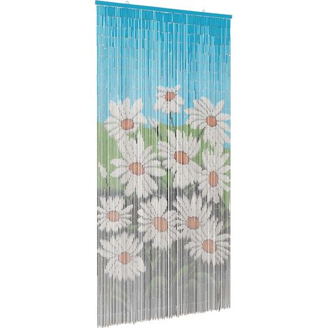 vidaXL Insect Door Curtain Multicolor 200 x 100 cm Bamboo