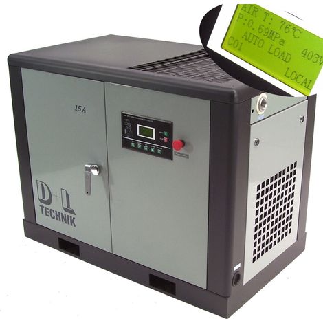 Schraubenkompressor Druckluft Kompressor 15kW 2100L 10 Schraubenverdichter 05134 (1/5)