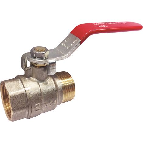 Ibp Bänninger – Vanne papillon laiton passage intégral PN25 mâle-femelle 3/4" – Pression 25B – Température max -20°C à 120°C – Pour eau