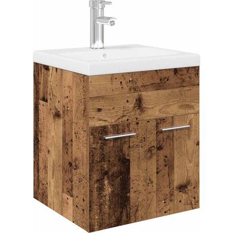 Maison Exclusive - Waschbeckenunterschrank mit Einbaubecken und W
