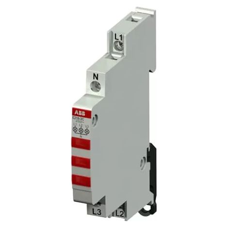 ABB Leuchtmelder 3 LED E219-3C 3 LED rot, 415/230 V AC 2CCA703900R0001 (1/2)