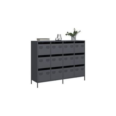 Buffet anthracite 135x39x103,5 acier laminé à froid (1/5)