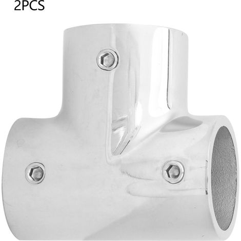 Raccord en T à 90° 3 voies, 2 pièces, acier inoxydable 316, 25mm 1 pouce, sortie latérale droite, raccord de tuyauterie (1/3)