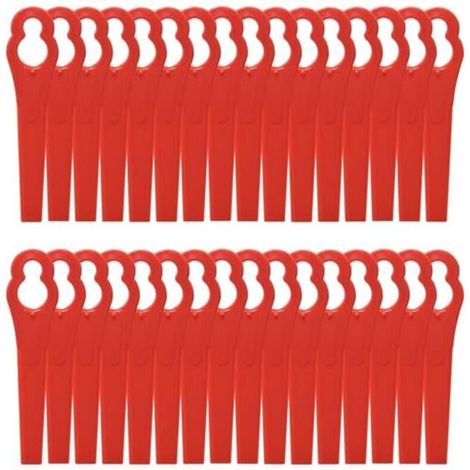 Lame di ricambio in plastica per decespugliatori – Confezione da 50 pezzi, compatibili con tagliabordi e tosaerba.