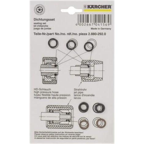 Kit piezas de repuesto tubo de chorro rotativo K盲rcher KARCHER 28802920KA