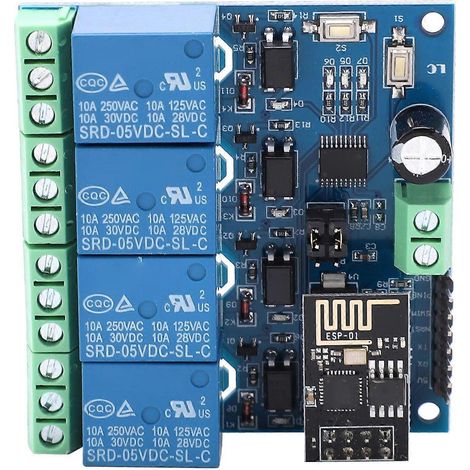 ESP8266 5V Relaismodul 4-Kanal Funkfernsteuerung für Android-Mobiltelefone im Smart Home