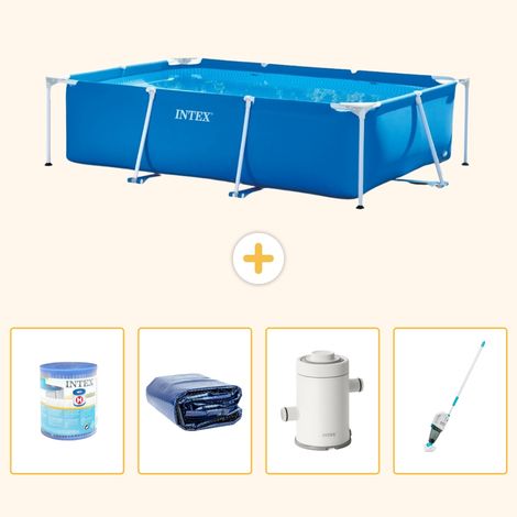 Intex Piscine Tubulaire Rectangulaire - 260x160x65 cm - 5-pièces S120 (1/5)