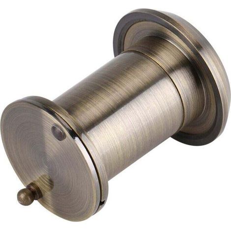 22mm 220 ° HD visionneuse de Porte Judas Grand Angle de Vision avec Couvercle de confidentialité Robuste Accessoires de Porte antivol en Verre Optique en cuivre(Bronze) (1/4)