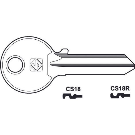 Chiavi per cilindri cisa 5 spine grandi - cs18r sx