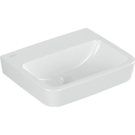 Villeroy & Boch O.novo - Lavamanos 45x37 cm, sin rebosadero, sin orificio para el grifo, blanco alpino 43444801 (1/4)