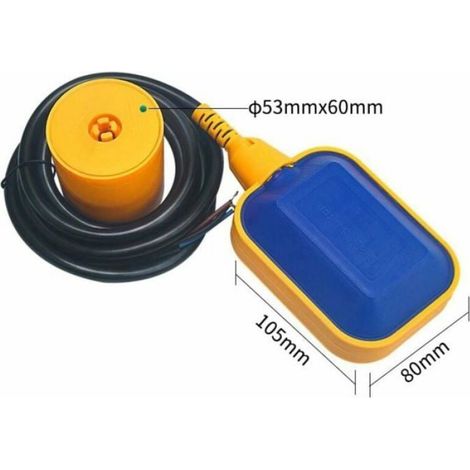 Interrupteur flotteur avec cble de 2 m 220V 4A contrle automatique du niveau deau pour pompe de rservoir (1/4)