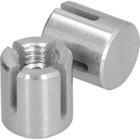 Set mit 10 Edelstahl-Kreuzklemmen für Kabel, Rankgitterklemmen für Geländer (1/5)