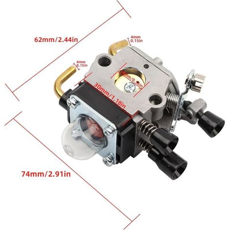 KinZon STIHL FS80 Vergaser-Reparatursatz für HL75, HT70, HT75, SP85, FS85R, FS85T, FS85RX, mit Filter, Zündkerze, Dichtung und Schlauchsatz (1/5)