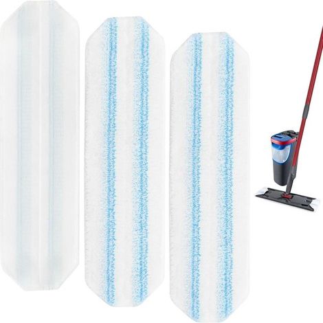 Set da 5 pezzi - Adatto per mocio piatto H2Pro - Adatto per pavimenti duri - Lavabile in lavatrice - Riutilizzabile - Pulizia accurata - Lavabile e riutilizzabile (1/5)