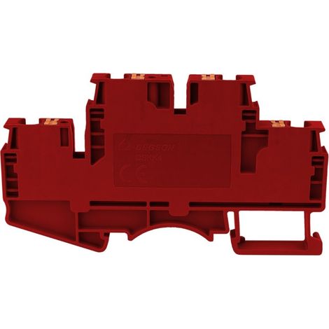 Morsettiera a doppio strato a 4 fili 4MM2 rossa (1/5)