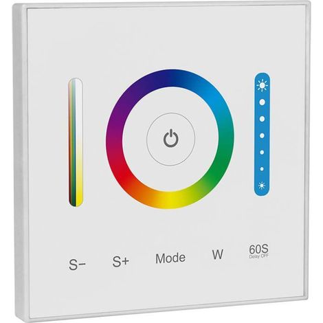 Controlador de atenuación de pared V-TAC para tira LED de 5 canales RGB RGBW RGB+CCT 12-24 V