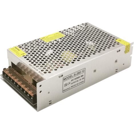 DC 12V Alimentation à Découpage AC 110V / 220V à DC 12V 20A 240W Transformateur pour CCTV, Lumières LED