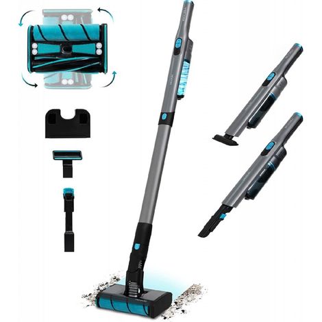 Cecotec Aspiradora Escoba sin Cable Ultraligera - Scoba 2100 Twice. 210W y 20 kPa, Motor Digital Brusless, Autonomía 45 mins