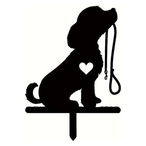 Chien loup ferronnerie, silhouette plug - in, métal extérieur Cour jardin pile signe, décoration de la maison (1/4)