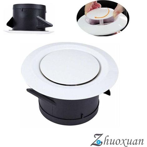 Bouche VMC Ø100mm – Grille de ventilation ajustable en plastique – Installation facile pour extraction et insufflation d'air (1/5)